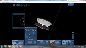 Screen shot, Eyes on the Solar System, current and projected position of Mars Science Laboratory