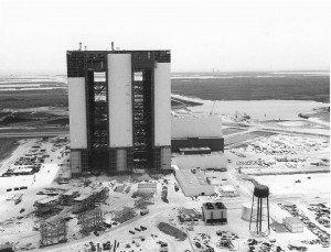 VAB under construction, June 9, 1965. Photo credit: NASA/KSC