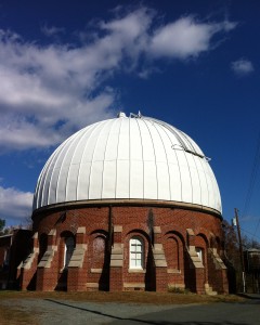 Leander McCormick Observatory, Mount Jefferson, University of Virginia, November 2013. Image credit: JR