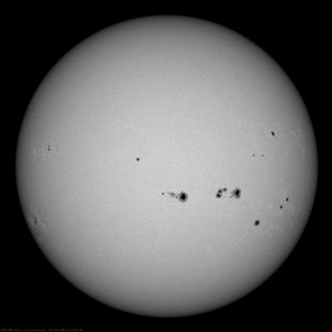 "Spots Galore," July 8, 2014. Image credit: Solar Dynamics Observatory/NASA