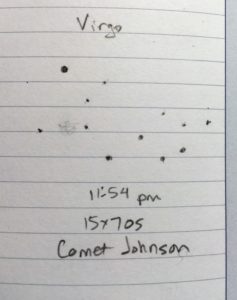 Comet Johnsons widefield